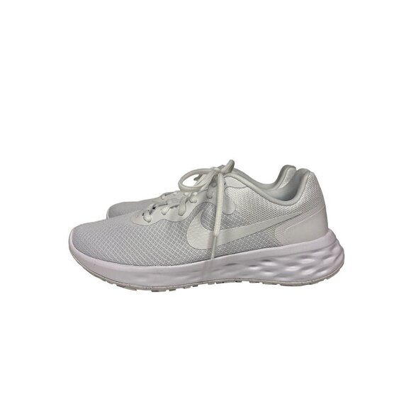 NEW! Nike Revolution 6 Running Shoe Sneaker Triple White Men\'s Size 8 main image 6